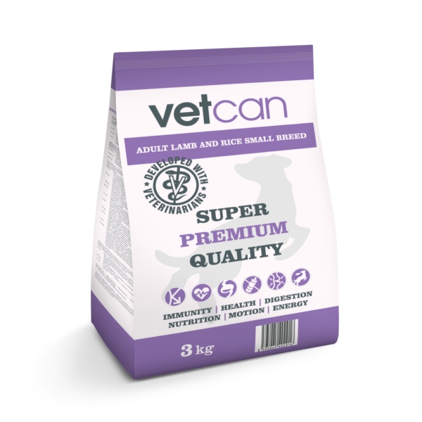 Vetcan Adult Lamb & Rice Small Breed 3kg