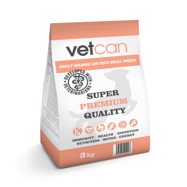 Vetcan Adult Salmon & Rice Small Breed 3kg