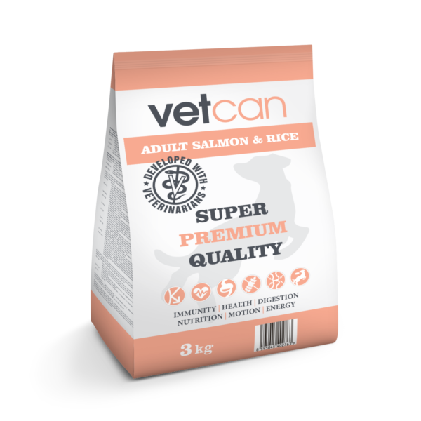 Vetcan Adult Salmon & Rice 3kg